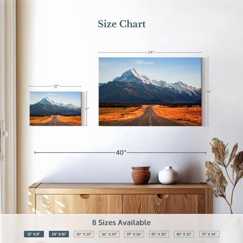 Mehar Mount Cook Open Road, H 16 po x l 24 po