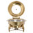 6.34Qt Stainless Steel Gold Round Chafing Dish Buffet Set