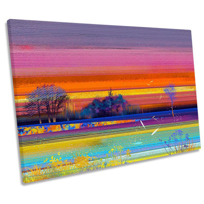 Sunset - Wrapped Canvas Painting