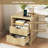 17.7'' Fluted Nightstand With Charging Station-577559813