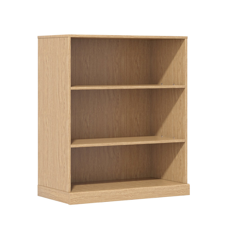 31" H x 31" W Wood Storage Furniture Bookcase Bookshelf, Natural Wood