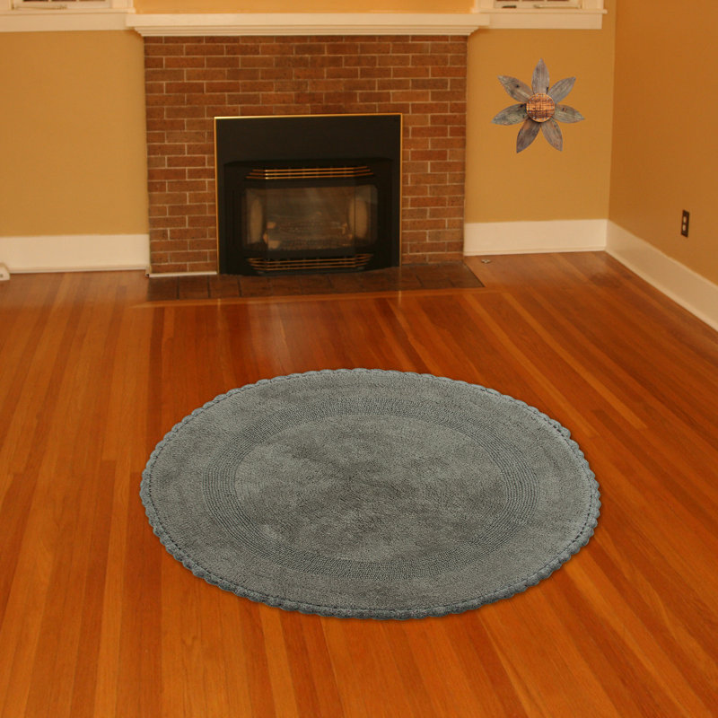 Tapis pour salle de bain réversible 100% coton Jarris, Gris