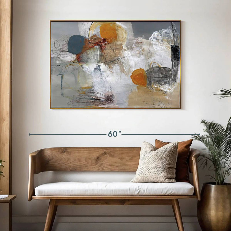 Taking Off, 46" X 31", Floating Frame Gold