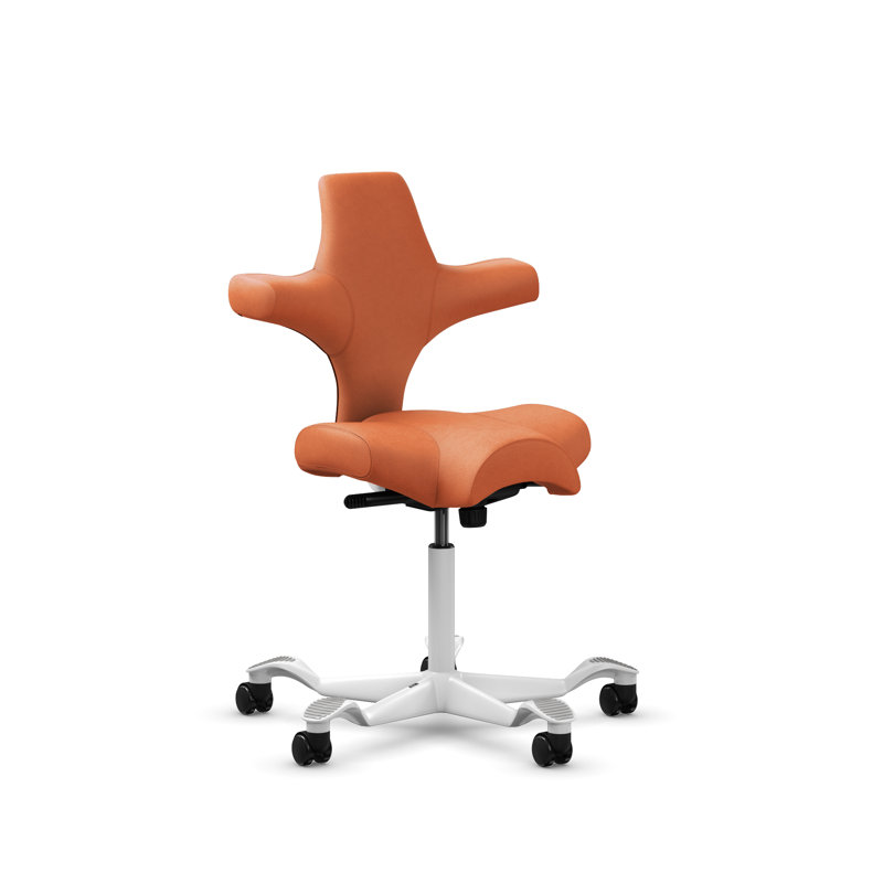 Fauteuil réglable en position assise / debout HœG Capisco, Sit-to-Stand, Blanc, Green Apple