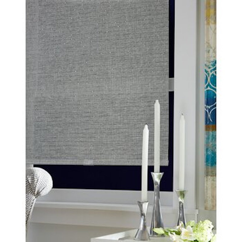 Store à enroulement gris semi-transparent, l 47 po x L 64 po