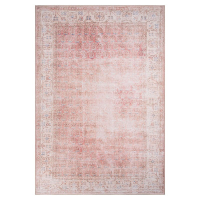 Luxurious Machine Washable Carpet, 100% Polyester, 7.5 x 10.8 Feet | Pile Height: 0.2 Inches, 1850 g/m² | Recycled Poly Cotton Underside, Easy Care, Perfect for Living Room & Bedroom, Soft & Durable Design