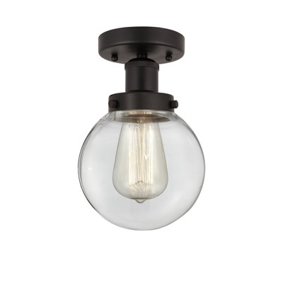 Alphonsa Glass Semi Flush Mount