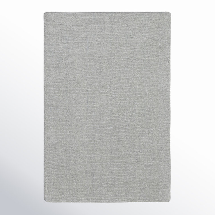 Crowe Hand Loomed Wool Gray Area Rug