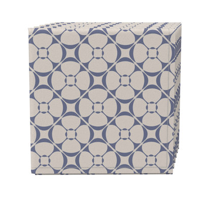 Rectangular Geometric Cotton Twill Tablecloth