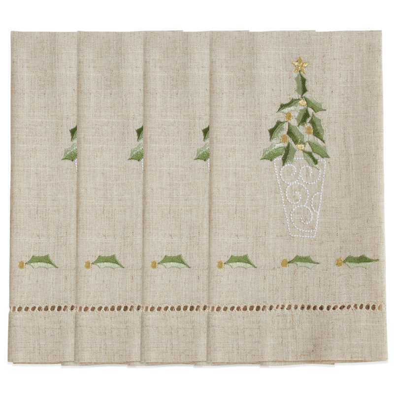 Embroidered Tea Towel Kitchen Towel