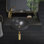 Lavabo de salle de bain mural robinet noir mat 30 "Chateau