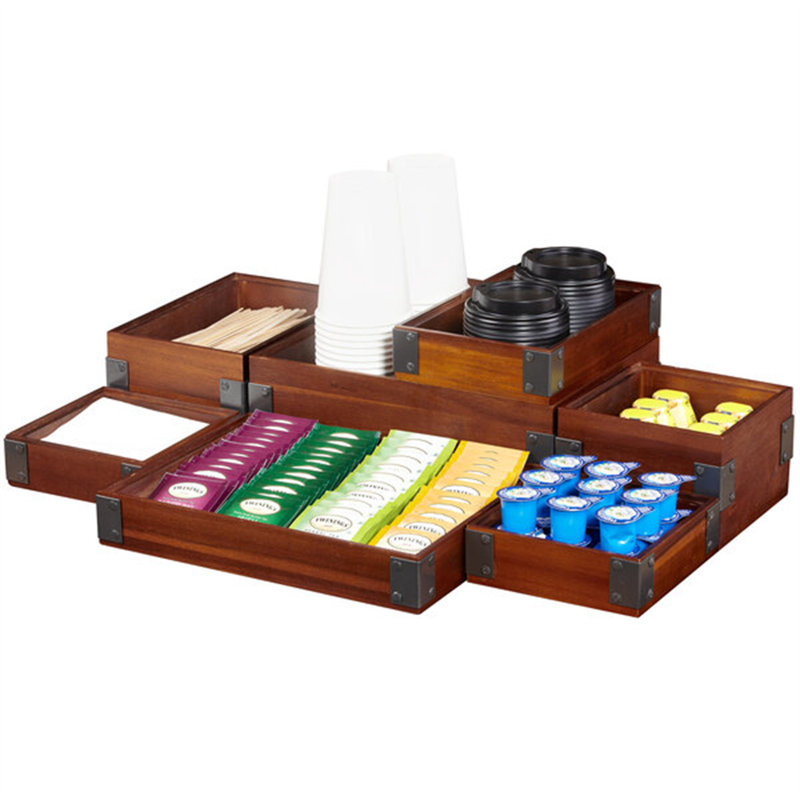 GET Enterprises WB-1294WD-W Urban Renewal Walnut Rectangular Stackable Wood Display Box 8B7803448F7E496D9A9C9B5F04CE76FA