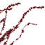 Branches de baies / pommes de pin de 40 po de hauteur - ensemble de 12 - rouge