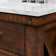 Aberdeen 30 In. Single Sink Blue Limestone Countertop Vanity In Rustic Sienna With Hook Faucet And Mirror