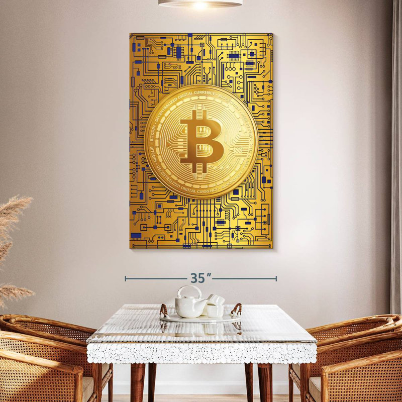 Logo Kerner Bitcoin, H 51 po x l 34 po