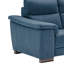 Canapé en microfibre bleu foncé Caley