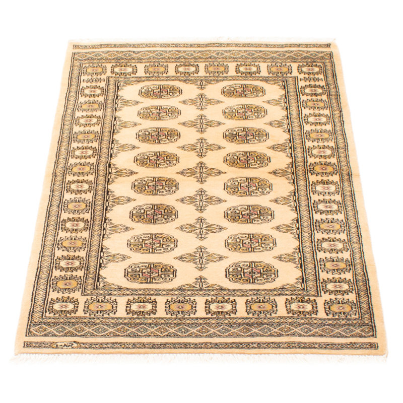 Tapis unique en laine noué à la main Bokhara Peshawar 3 pi 1 po x 5 pi 0 po