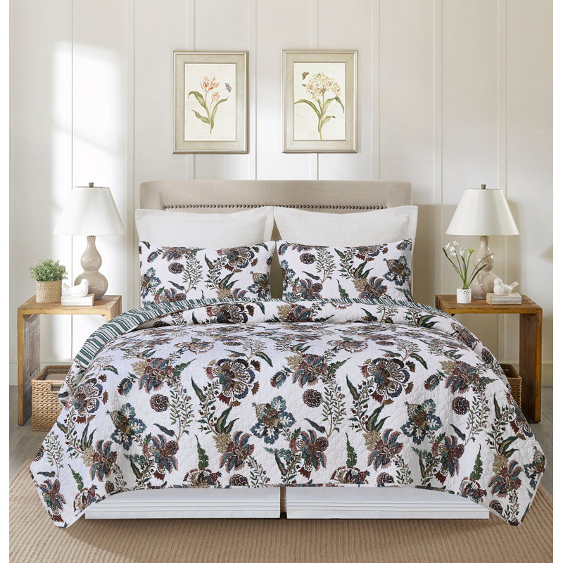 Braelyn King 3-Piece Quilt Bedding Set, King Quilt + 2 King Shams
