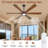 Modern 6 Blade Solid Wood Ceiling Fan With Led Light And Remote-670455151-670455145-670455148