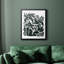 Encre Jungle III, toile encadrée de qualité supérieure - prête à être accrochée-63428775-63428774