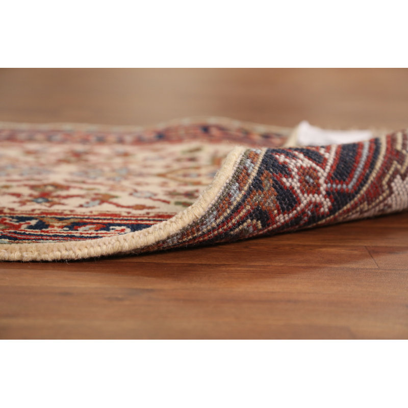 Tapis de couloir indien ivoire 3x8