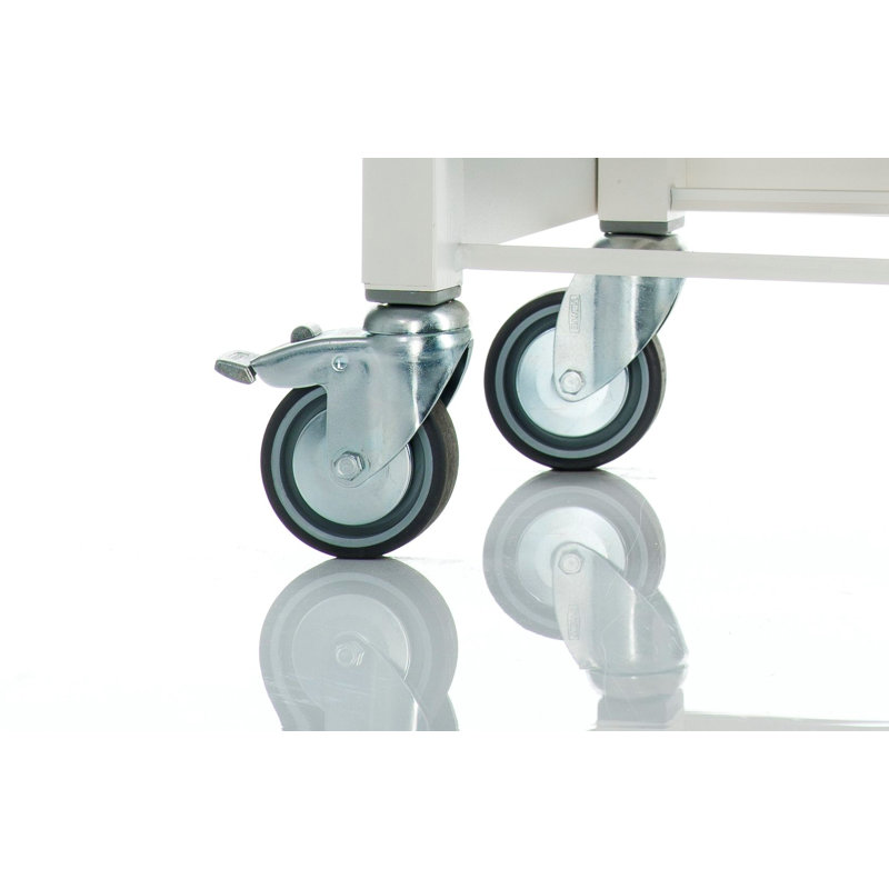 Metal Kitchen Cart, White