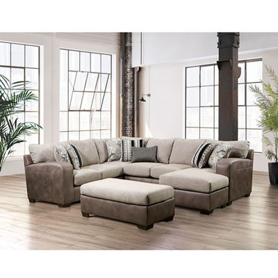 Baio Upholstered U-Shaped Sectional Reversible