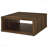 Dark Pine Square Engineered Wood Coffee Table-1659667704