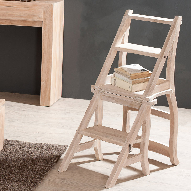 Solid Wood Dining Chair, White