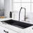 Pull Down Single Handle Kitchen Faucet With Deck Plate, Handles and Supply Lines-60743609