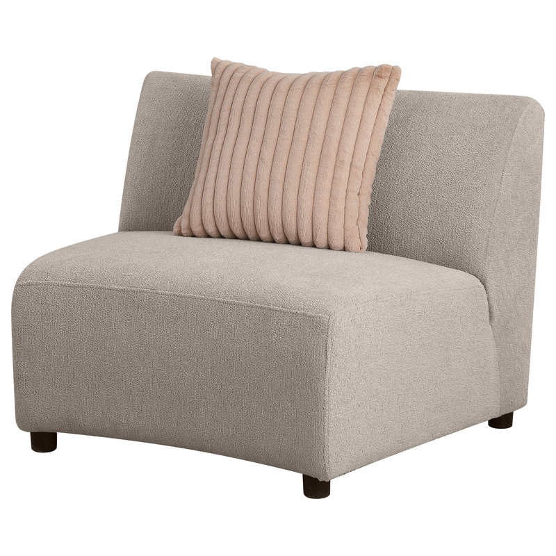 Fauteuil rembourré Katzer de qualité supérieure - gris