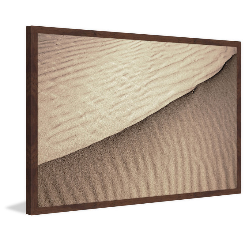 Sand Lines - Single Picture Frame Print, 41 cm H x 61 cm W