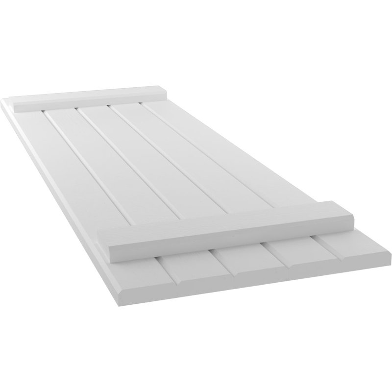 Volets de planche-n-lattes (par paire) Americraft (2 lattes), Blanc, 17 1/2", 67"