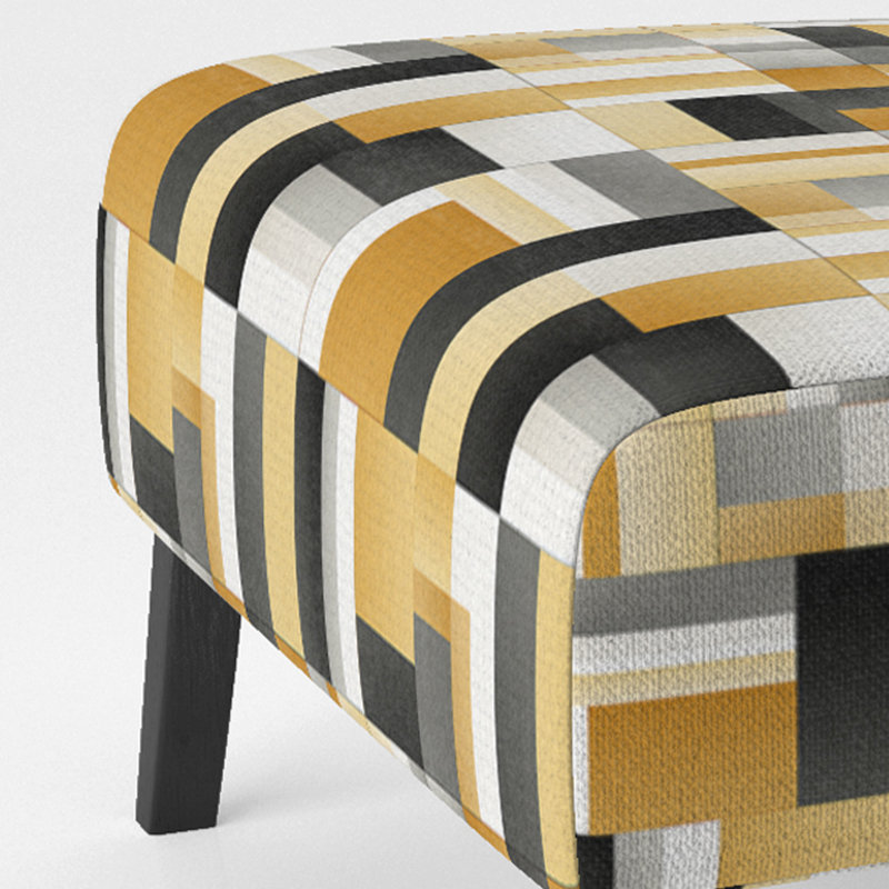 Fauteuil de chambre à accoudoirs géométrique et moderne Geometric Blocks Harmony