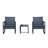 Taube 2 Seater Rattan Conversation Set-54374929