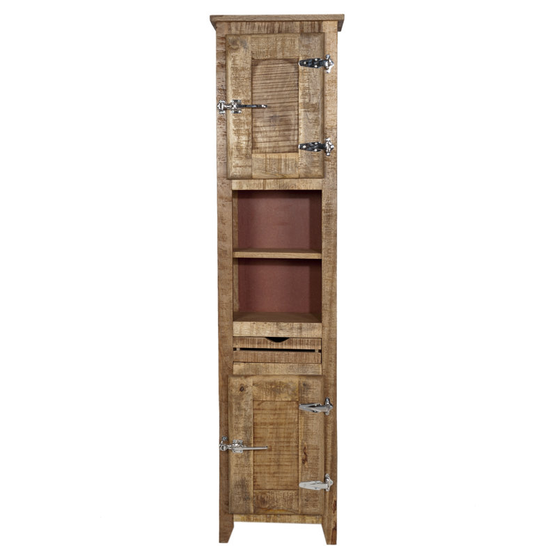 Ottomar Solid Wood Freestanding Linen Cabinet