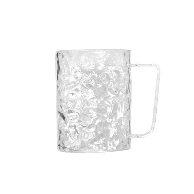 The Pendant Gifts Glass Cups Clear Beverage Bar, Handle: Wine Home Water Tumblers Vintage Cocktail, Beer Coffee Convenient Milk Cappuccino Convenient（400ml）