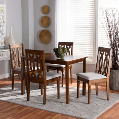 Elma 5 - Piece Solid Oak Dining Set by Red Barrel Studio