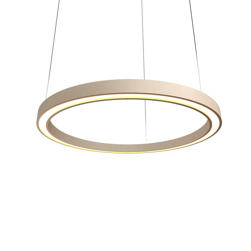 1 - Light Chandelier, 1.57" H x 31.5" W x 31.5" D, Organic Cappuccino