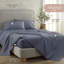 Draps 100% coton Whisper Organic - taille double - draps de lit certifiés biologiques Gots avec poche profonde et tissage en satin respirant et confortable qui devient plus doux à chaque lavage - ensemble de luxe 3 pièces (minéral complet)-117278022-117278035