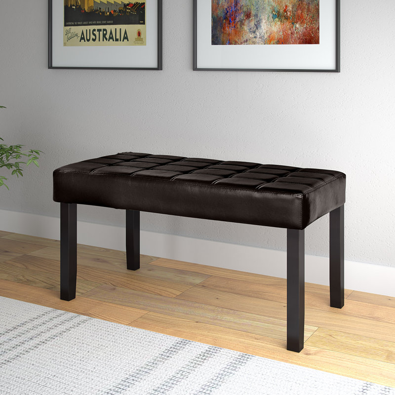 Marson Upholstered Bench, Brown
