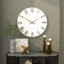 Metal Oversized Hiawassee Round 31" Wall Clock Gold Hands and Numbers-1508420819