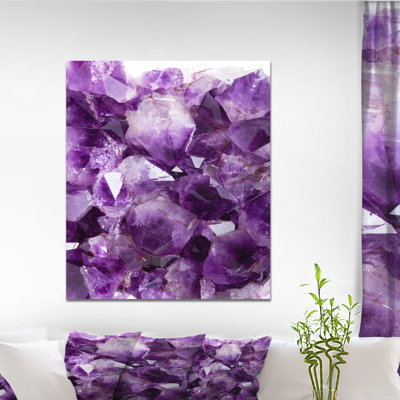 Abstrait, améthyste mauve, impression sur toile - améthyste mauve