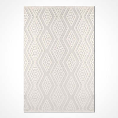 Tapis beige moderne lavable à la machine