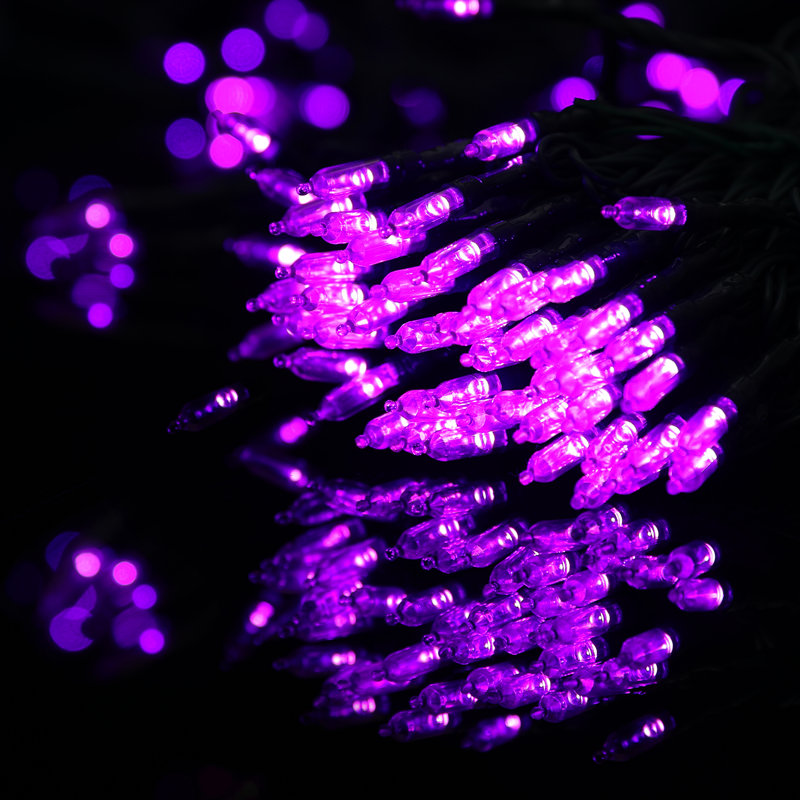 100 LED Plug-in Connectable String Light with 8 Modes Timer Xmas Decor, Purple