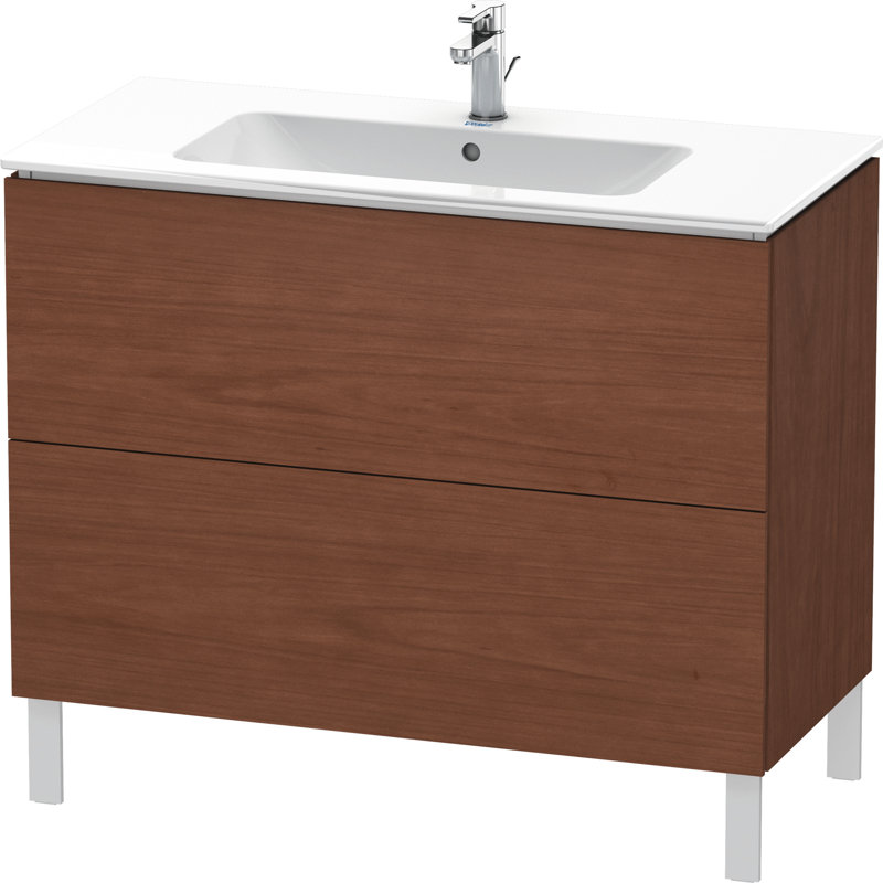 Base de meuble-lavabo simple 40,13 po seulement, Noyer américain