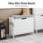 Storage Bench with Flip Drawer and Cushioned Seat Small Entryway Bench for Hallway Bedroom Apartment,White,23.6"W x 9.4"D x 20.4"H