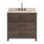 TileBar Studio Vanities Edison Vanity with Romano Travertine Top-922279962-922279963