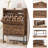 Modern Storage Cabinet With 2 Flip Drawers Suitable For Living Rooms