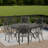 Stylish 6 - Person Round Cast Aluminum Outdoor Dining Set